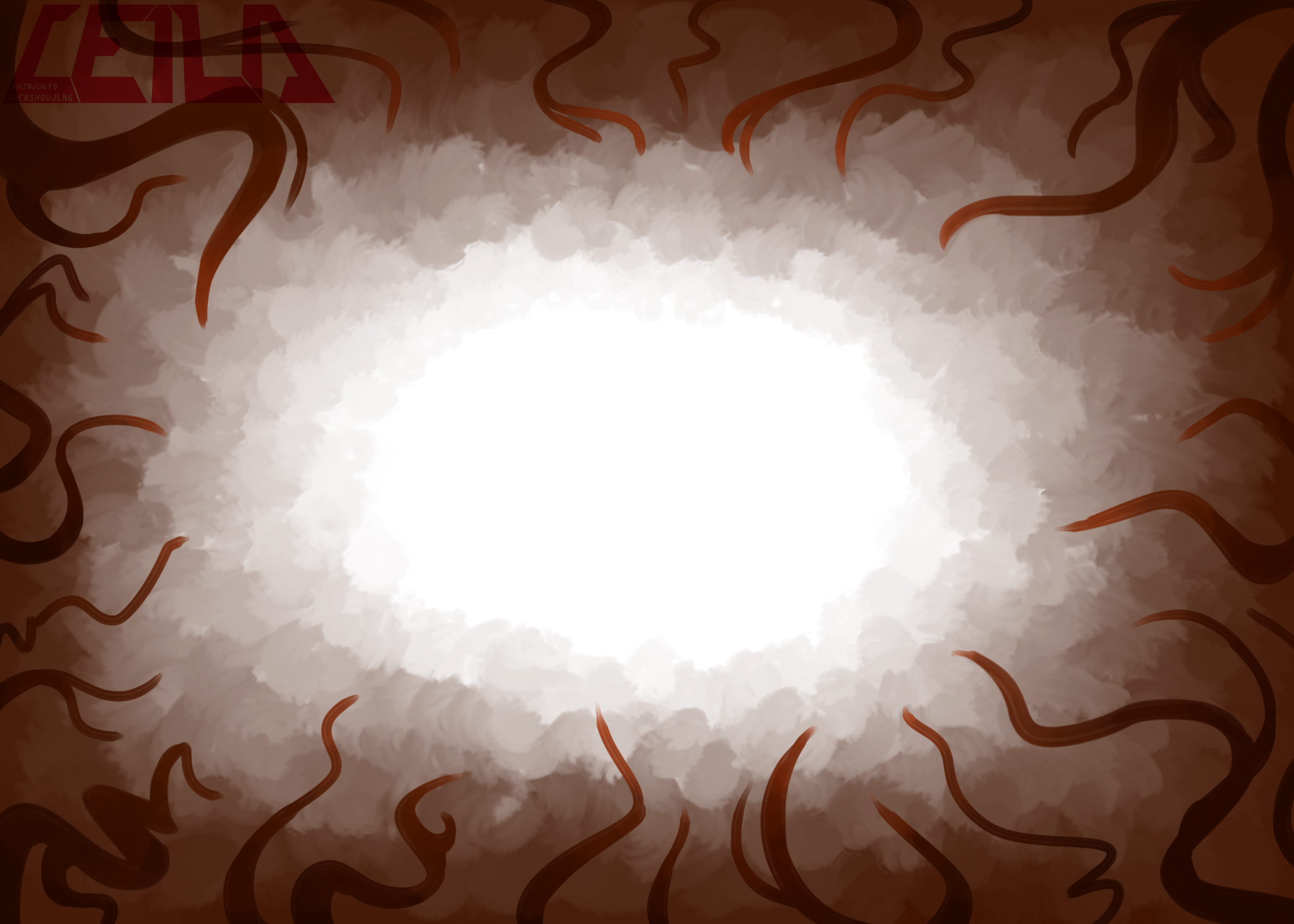 Selection from HIVE's poison effect sequence after striking a player during his first phase [game version 1.42.4]. This is the third of three screens, as the effect intensifies the more an affected player's health drains. May 22nd, 2022.