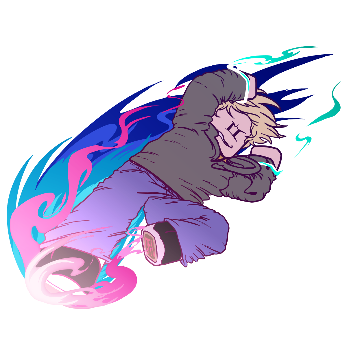 Buster, isolated and with some visual effects removed for an in-game spray option. March 25th, 2019.